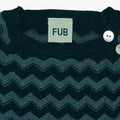 FUB - Zigzag Bluse - teal/emerald - Tiny Nation