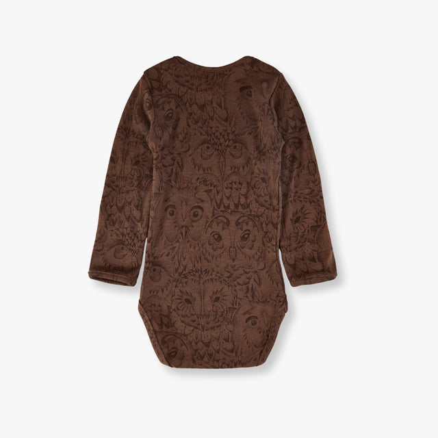 Soft Gallery - Bob Hello Owl Wool body - Cocoa Brown - Brugt - Tiny Nation