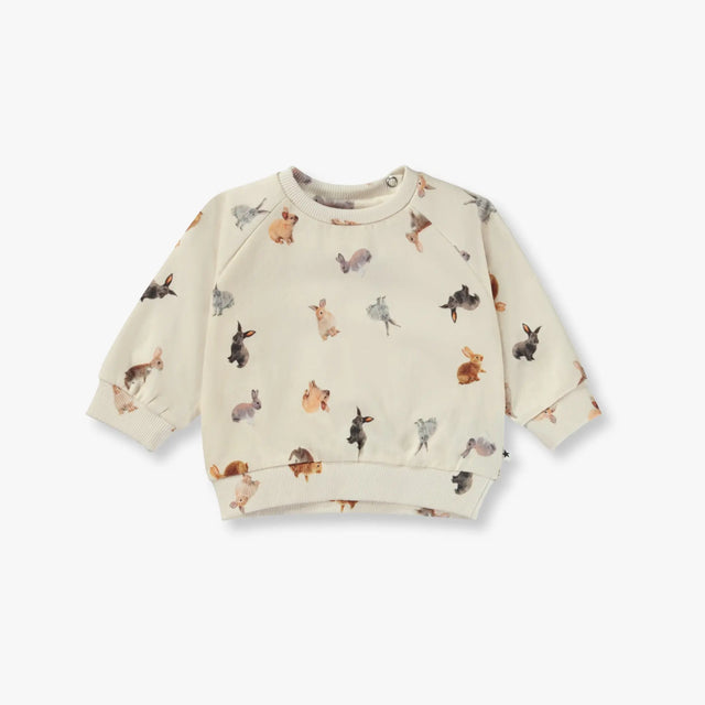 Molo - Disc sweatshirt - Jumping bunnies - Brugt - Tiny Nation