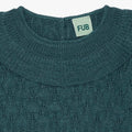 FUB - Pointelle Bluse - Emerald - Tiny Nation