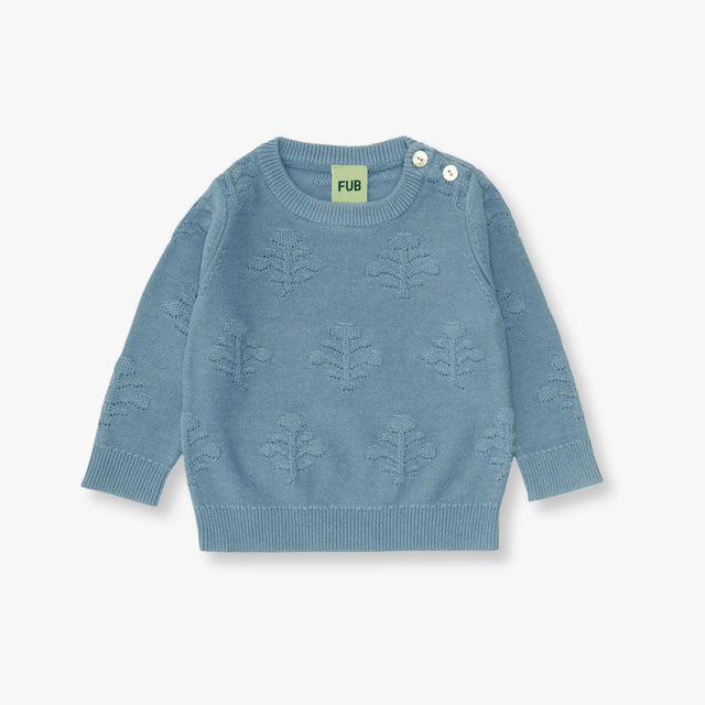 FUB - Relief Bluse - Cloudy blue - Tiny Nation