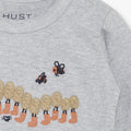 Hust & Claire - Billy body - Pearl Grey Melange - Tiny Nation