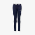 Hummel NANNA leggings i farven Black Iris set forfra.