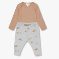 Babyoutfit med Popirol Polori body og bukser.