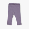 Müsli by green cotton - Cozy rib leggings - lilac fog - Tiny Nation