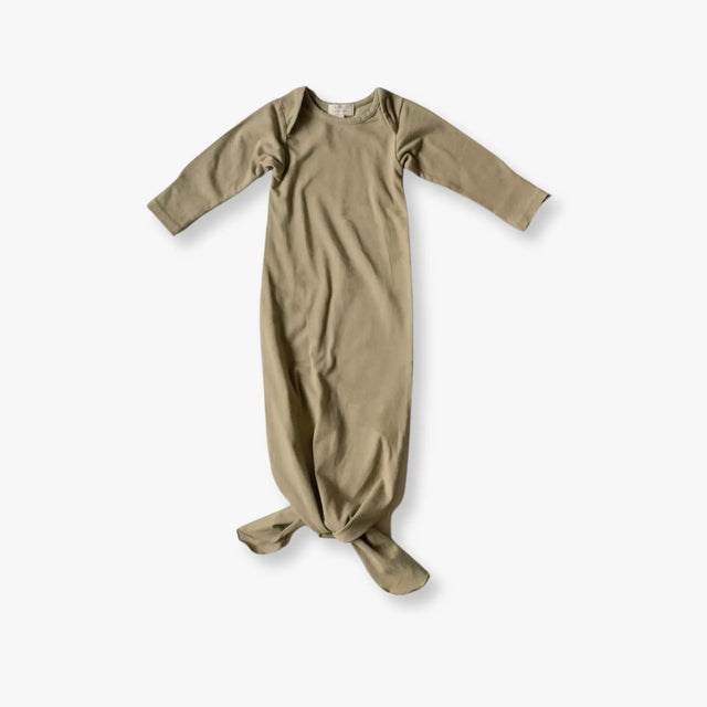 The Simple Folk - The Plant Dyed Sleep Gown - Oat - Brugt - Tiny Nation