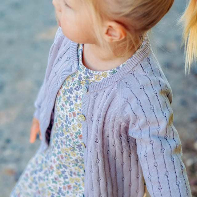 Hust & Claire - Cleo Cardigan - Lilac drop - Tiny Nation