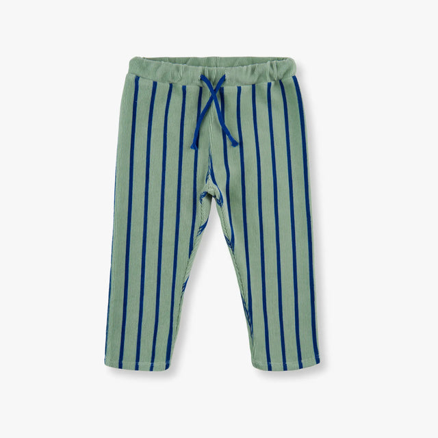 Soft Gallery - Jaime velvet stripe pants - Iceberg green - Tiny Nation