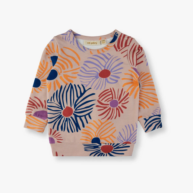 Soft Gallery Buzz Cupflower Sweatshirt i Cameo Rose set forfra.​